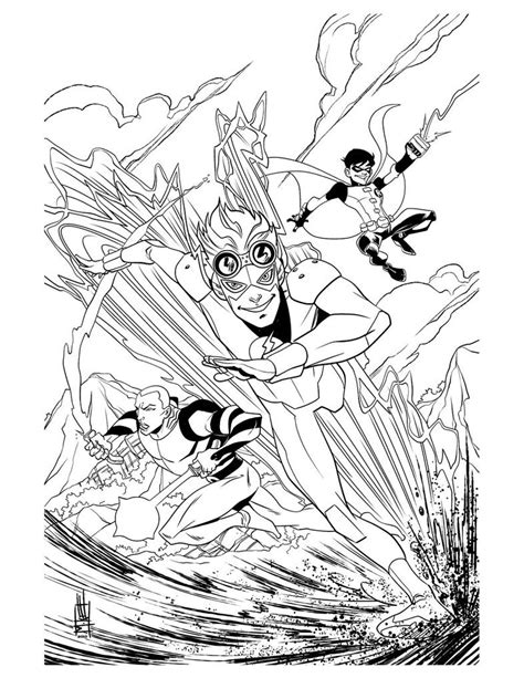 justice league coloring pages getcoloringpagescom young justice