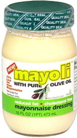 mayoli  pure olive oil mayonnaise dressing  oz nutrition