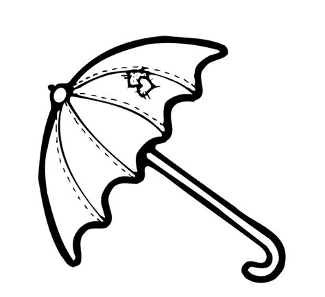 umbrellas coloring pages clipart