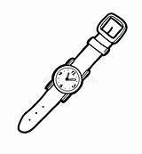 Coloriage Wristwatch sketch template