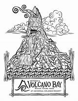 Coloring Pages Park Volcano Bay Water Amusement Universal Orlando Color Getcolorings Theme Krakatau Printable sketch template