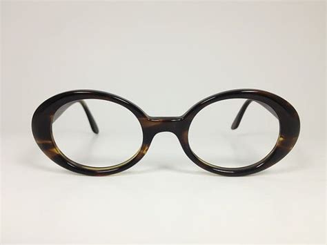 vintage 1960s shuron oval tortoiseshell eyeglass by mainandgrand