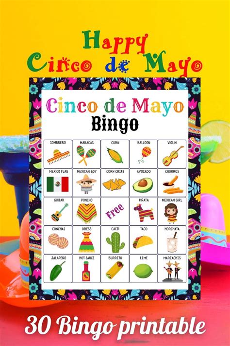 printable cinco de mayo bingo cards