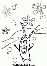 Spongebob Plankton Coloring Pages Printable Printouts Worksheets Summer Popular Vacation Print Coloringhome Library Clipart Worksheeto sketch template