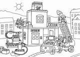 Coloring Fire Pages Station Lego Sheets Printable Duplo Kids Truck Firetruck City Para Colouring Fireman Boys 4kids School sketch template