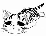 Chi Coloring Pages Cat Sushi Rho Colouring Coloriage Template Sketch sketch template