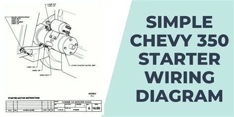 simple chevy  starter wiring diagram   wire guide