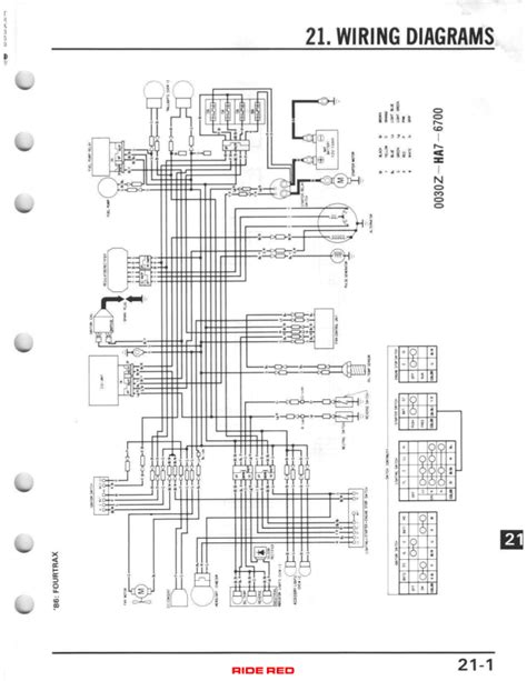honda fourtrax  cdi wiring diagram circuit diagram
