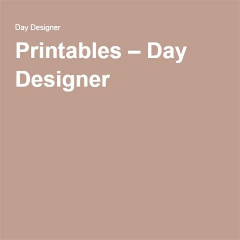 printables day designer planner printables   planner day