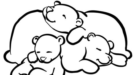 coloring pages kids sleeping bear coloring pages  print