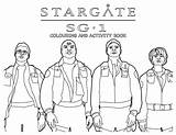 Stargate Sg1 Colouring sketch template