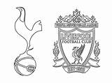 Liverpool Tottenham Ligue Uefa Finale Coloriages Morningkids Malvorlagen Campeones Lionel Hotspur Dibujo sketch template