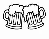 Cheers Cerveza Bier Pong Keg Goma Suds Jarras Brindis sketch template