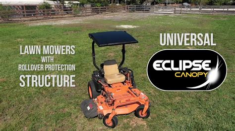 eclipse canopy universal mower canopy youtube