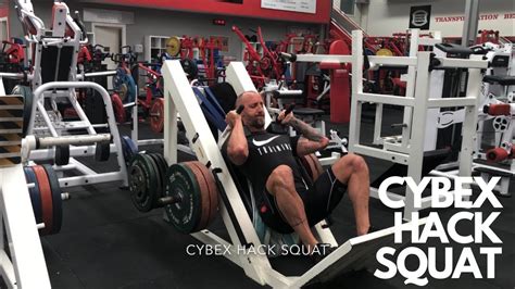 cybex hack squat world gym youtube