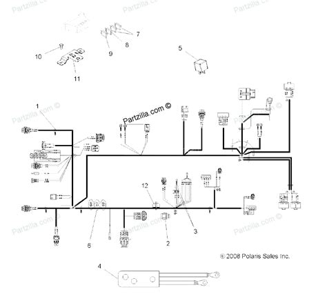 polaris sportsman  ho electrical schematic wiring diagram