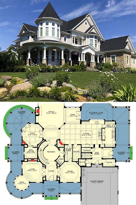 story  bedroom shingle style dream home floor plan victorian
