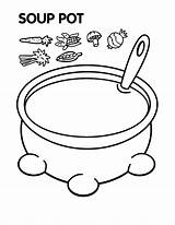 Pot Stew Soep Wombat Kolorowanki Tekenen Soups sketch template