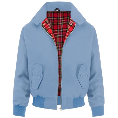 mens classic harrington jacket light blue harrington jacket store