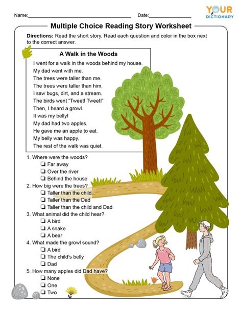 st grade reading comprehension tests worksheets  grade