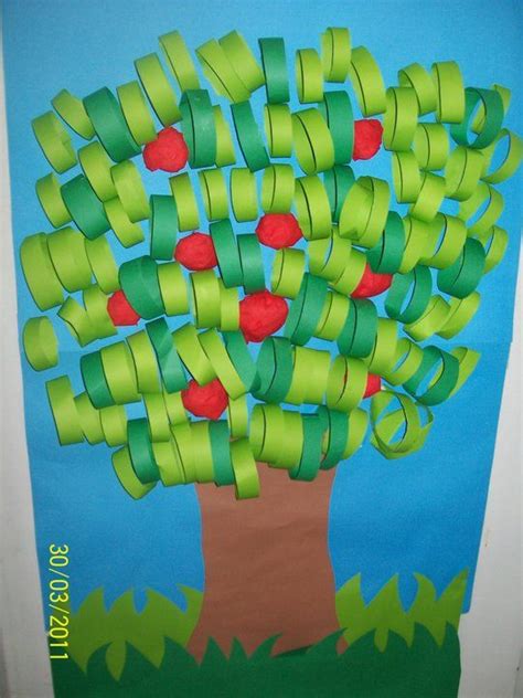tree craft idea  kids  crafts  worksheets  preschool