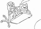 Finn Colorear Hora Coloring4free Cartoons Parr Volando Dibujosonline Bmo Wonder Marceline Aventuras sketch template