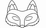 Mask Fox Animal Printable Masks Template Coloring Pages Templates Mr Fantastic Drawing Colouring Kids Face Cartoon Clipart Print Diy Week sketch template