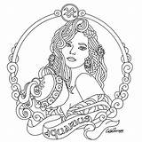 Coloring Pages Zodiac Aquarius Adults Astrology Taurus Sign Printable Signs Adult Aries Colouring Verseau Sheets Mandala Color Colorier Drawing Cool sketch template
