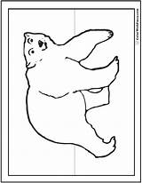 Polar Bear Coloring Pages Printable Cute Huge Printables Color Colorwithfuzzy sketch template