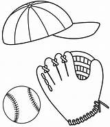 Glove Baseball Coloring Drawing Softball Hat Pages Cap Paintingvalley Clipart Printable Colouring Ball Getdrawings Getcolorings Print sketch template