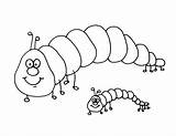 Caterpillar Coloring Pages Kids Daycare Colouring Outline Caterpillars Sheets Animal Cockroach Hungry Clipart Printable Cliparts Funny Print Getcolorings Color Sheet sketch template