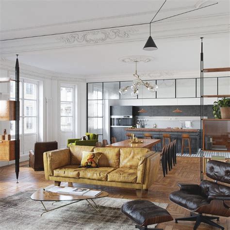 eclectic interior design   attractive  cozy home