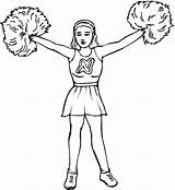 Cheerleading Coloringme sketch template