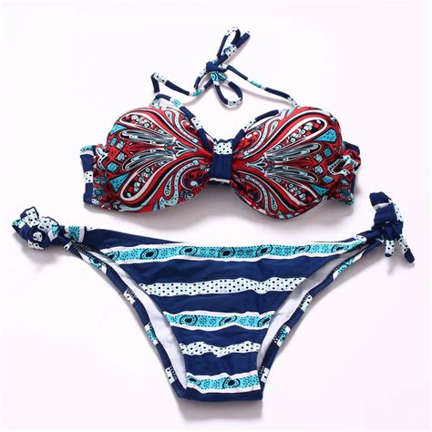 Cospot 2017 Ladies Bikini Set Floral Print Brazilian Swimwear Women