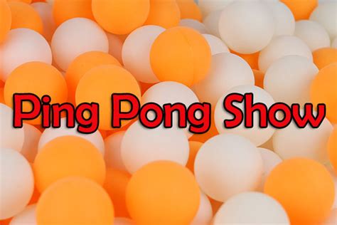 Bizarre Ping Pong Show In Thailand Table Tennis Spot