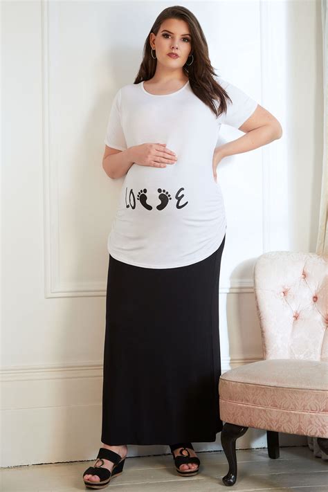 bump it up maternity white glittery love top plus size 16 to 28