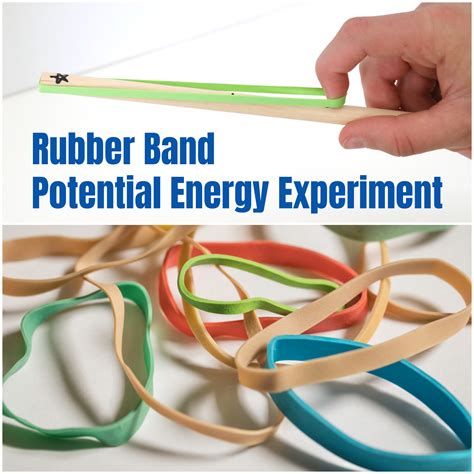 rubber band potential energy science experiment frugal fun  boys