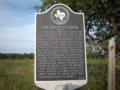 crash  crush west texas historical marker flickr photo sharing