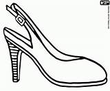 Schoen Schoenen Sapato Zapato Pintar Scarpe Dona Riem Kleurplaatkleurplaten Sabates Scarpa Sapatos Zahlen Colorare Sabata Donne Malvorlagen Ausmalbilder Artigianato Digi sketch template