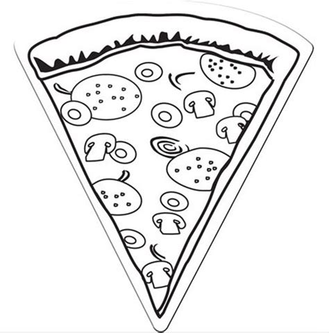 pizza coloring page coloring book