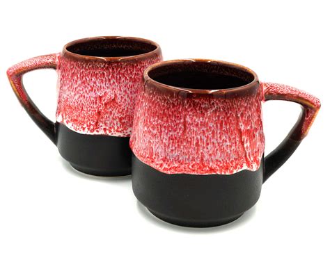 handmade mugs ceramic  oz set   etsy