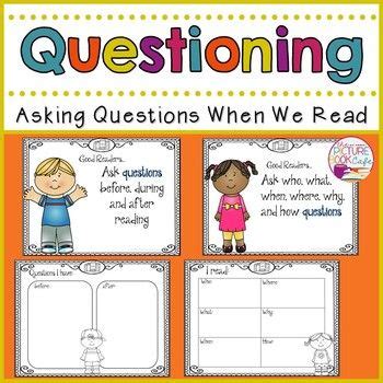 questioning reading strategies packet    questions reading