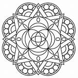Mandala Coloring Printable Pages Adults Kids sketch template