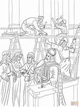 Joash Josiah Tempio Supercoloring Rebuilding Gerusalemme Chronicles Tabernacle Sundayschoolist Kirtland Divyajanani Prophets sketch template