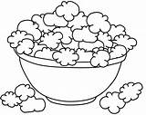 Popcorn Coloring Pages Drawing Colouring Template Color Kernel Printable Box Getdrawings Fruits Sketchite Sketch Print Vegetables sketch template