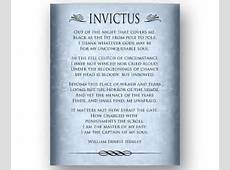 Invictus Poem by William Ernest Henley 8x10 Instant Printable