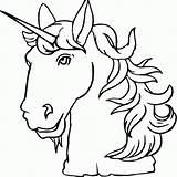 Einhorn Ausmalbilder Kopf Unicornios Unicorns Ausmalbild Emoji Sketsa Malvorlage Viso Unicorno Mythical Clipartmag Colouringmermaid sketch template