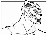 Panther Coloring Pages Marvel Printable Kids Avengers Colouring Drawing Superhero Cool Super Color Book Comic Activities Cartoon Preschool Comics Hero sketch template