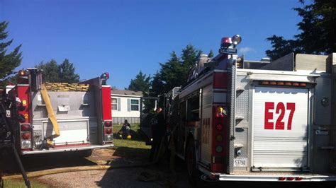 firefighters clothes dryer sparks mobile home fire