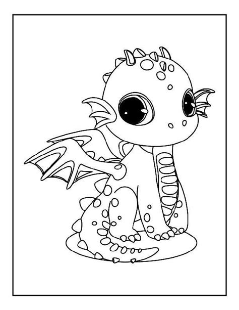 ideas  coloring cute dragon coloring page